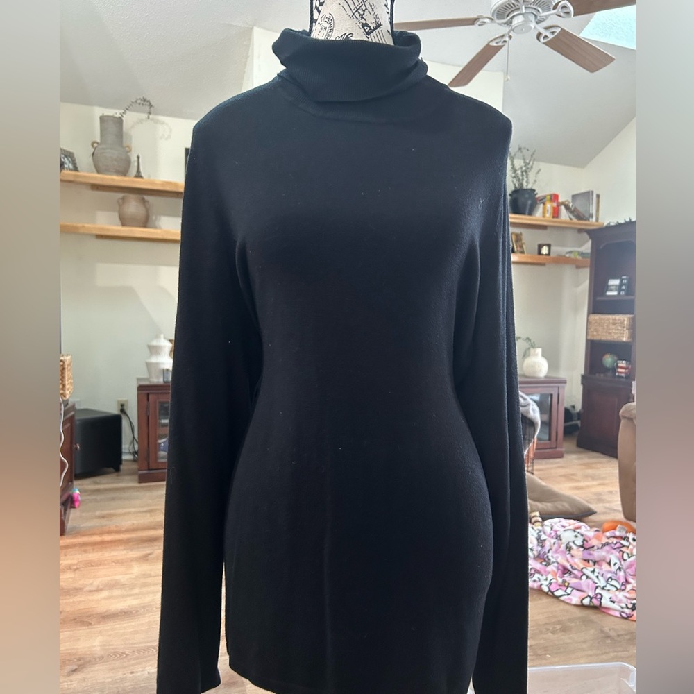 Black Turtleneck Sweater